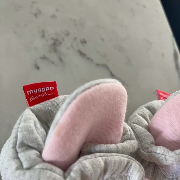 Infant Baby Girls Cotton Booties Winter Fleece Warm Cozy Socks Soft Bottom . - Picture 2 of 3